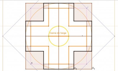 Saint Georges Tracé de la croix mur interne et mur externe. a.JPG